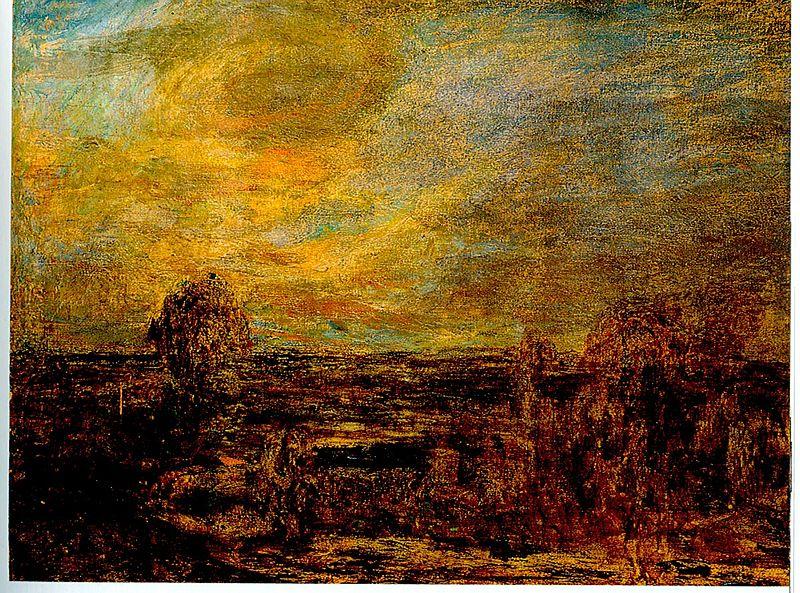 Giovanni Segantini Ebene beim Eindunkeln France oil painting art